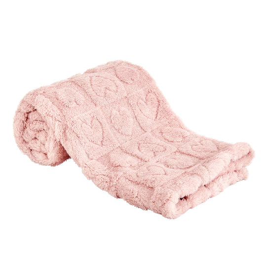 Fleece Baby Blanket Heart Checkered Blanket, Ultra Soft Cozy Baby Blankets